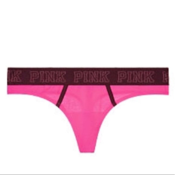 ISO!!! Victoria’s Secret PINK Logo Waistband Thong - S - Picture 1 of 1